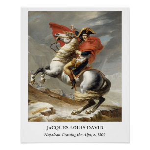 Poster David – Napoléon franchissant les Alpes