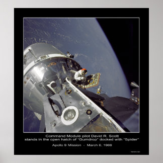 Poster David R. Scott "Spider" - Mission Apollo 9