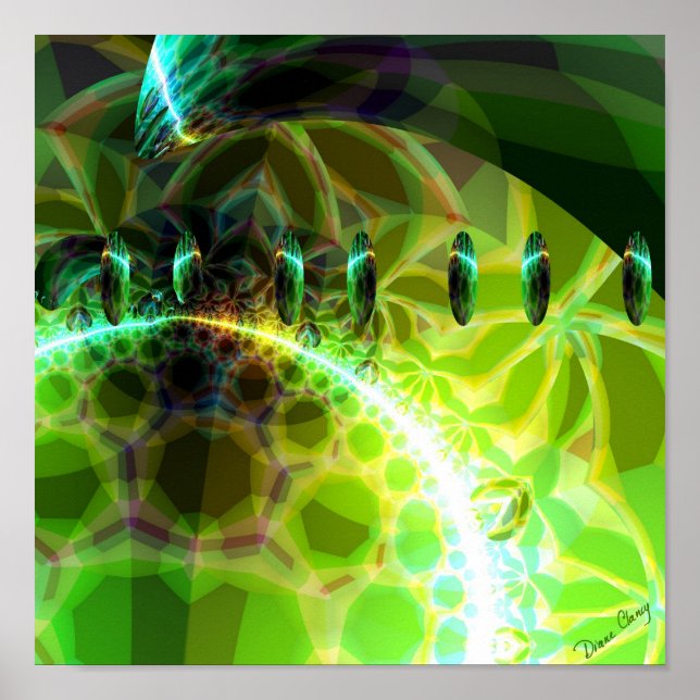 Poster Dawn of Time - Lime & Gold Emerge (Devant)