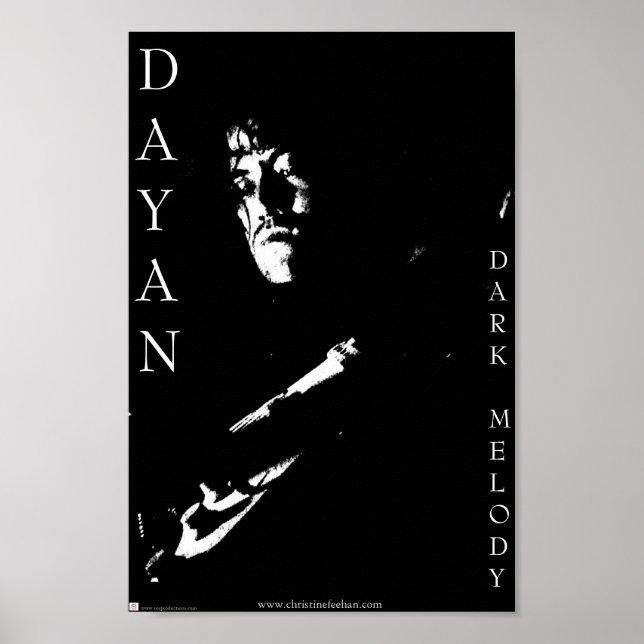 Poster Dayan B et W (Devant)