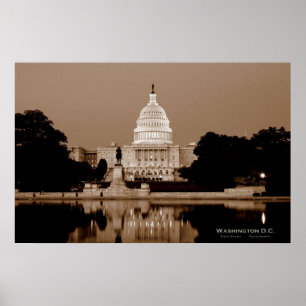 Poster DC de Washington - Le capitol