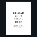 Poster de 18 x 24 po<br><div class="desc">Prêt à envoyer votre design à imprimer? Téléchargez votre fichier 18x24" en cliquant sur le bouton "Personnaliser", puis sélectionnez votre fichier à partir de là.</div>