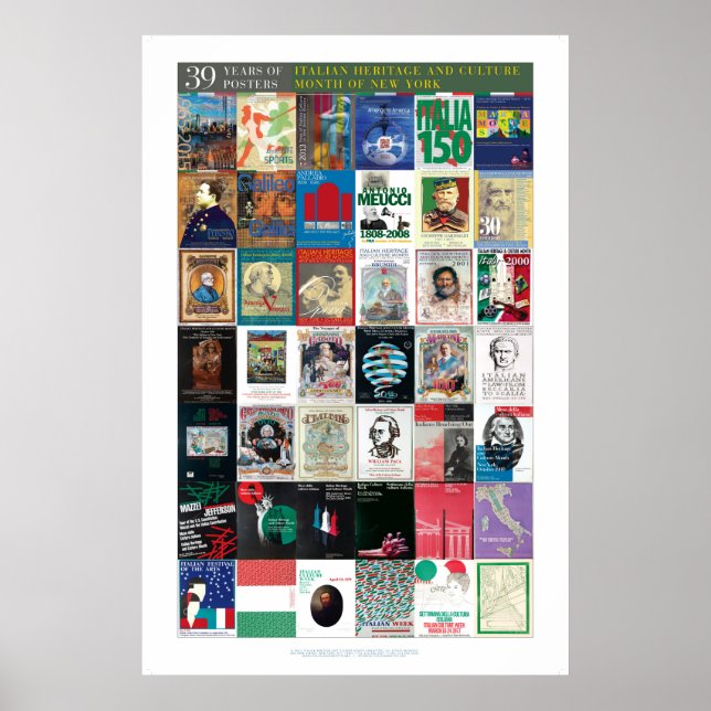 Poster de 39 ans de culture italienne (Devant)