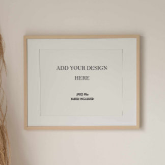 Poster de 8 x 10 po Art mural horizontal