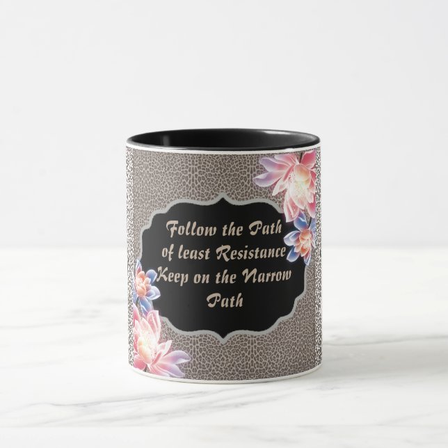 Poster de animal à deux tons Suivez le chemin Mug (Centre)