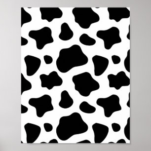 Poster de animal de vaches motif de points de vach