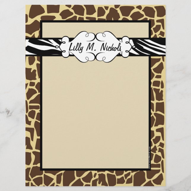 Poster de animal hip et chic (Devant)