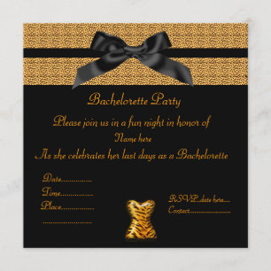 POSTER DE ANIMAL MODERNE AVEC INVITATION BACHELORE