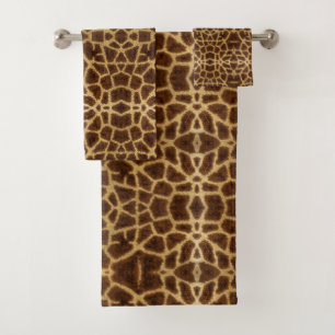 Poster de animal Motif de la Girafe exotique branc
