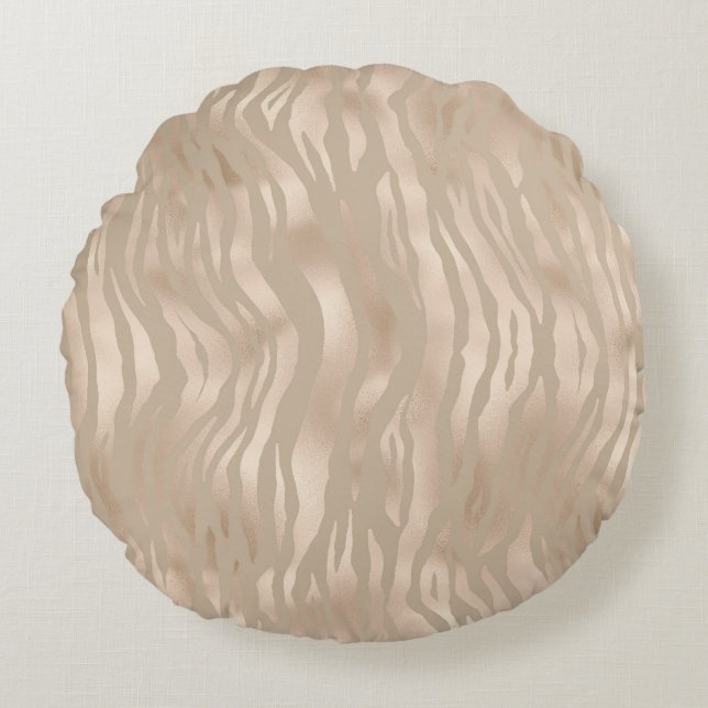 Poster de animal ronde satin Coussin de luxe (Devant)