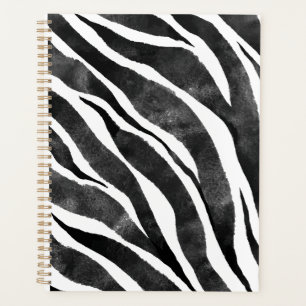 Poster de animal Zèbre noir blanc