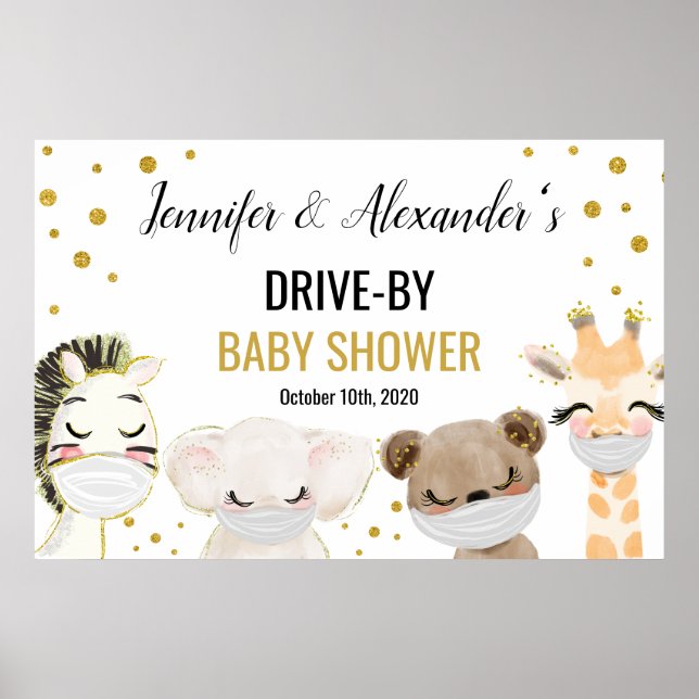Poster de Baby shower au volant (Devant)