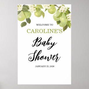 Poster de Baby shower de bienvenue de 20x3" Sweet