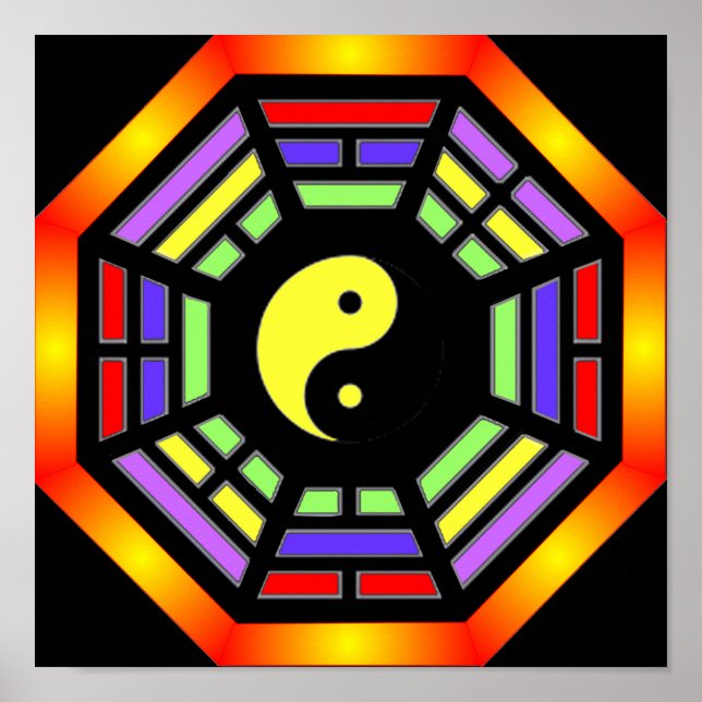 Poster de Bagua Yin Yang (Devant)