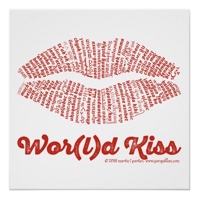 Poster de baiser Wor(l)d (Devant)