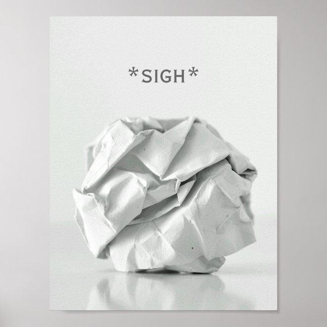 Poster de balle en papier effondré (Devant)