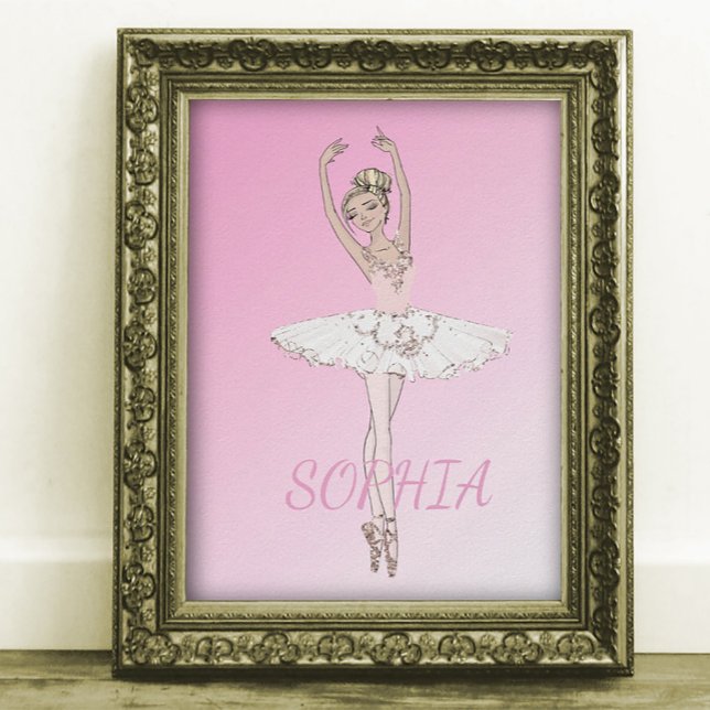Poster de Ballerina Personal Pink Girls (Créateur téléchargé)