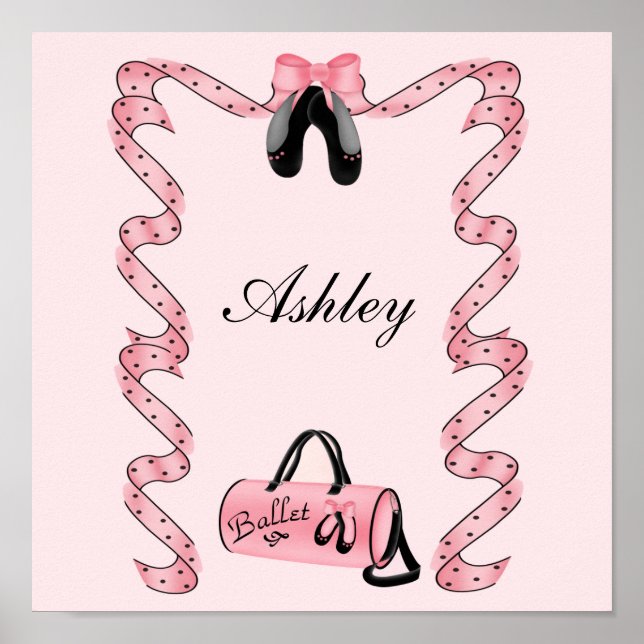 Poster de ballet personnalisable (Devant)