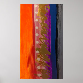 Poster de bandes Abstraites multicolores