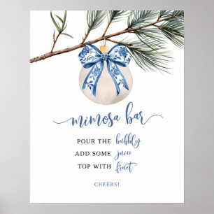 Poster de bar de la boîte d'hiver Chinoiserie Mimo