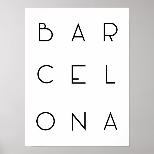 Poster de Barcelone (Devant)