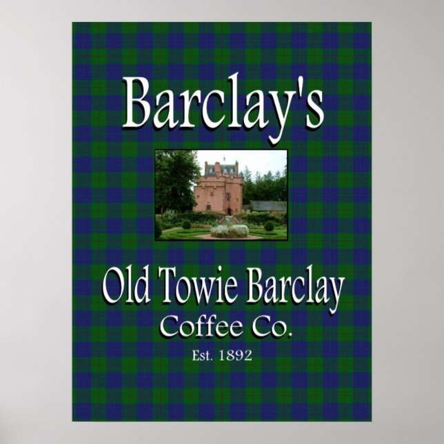 Poster de Barclay's Old Towie Barclay Coffee Co. (Devant)