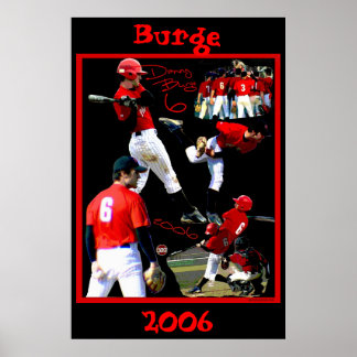 Poster de base-ball Burhman Freshman