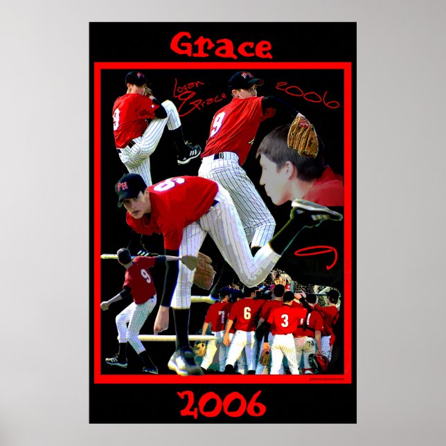 Poster de base-ball Grace Freshman (Devant)