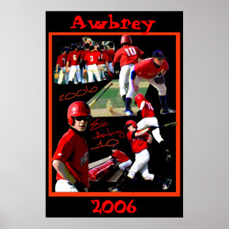 Poster de baseball Awbrey Freshman