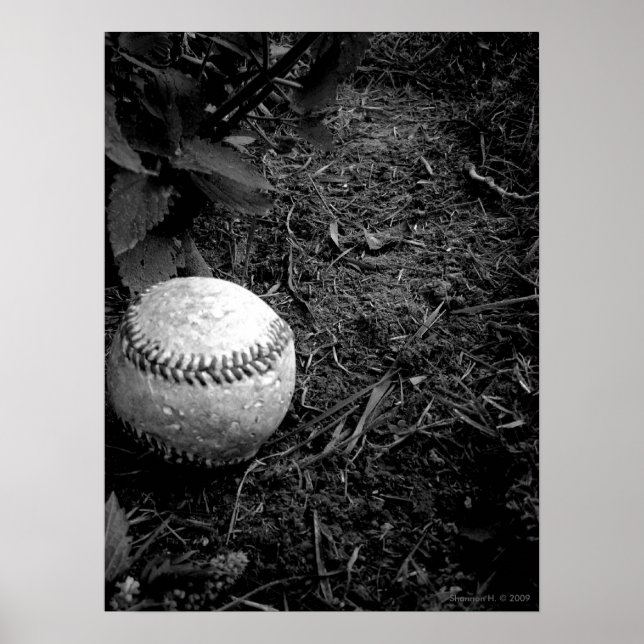 Poster de baseball oublié (Devant)