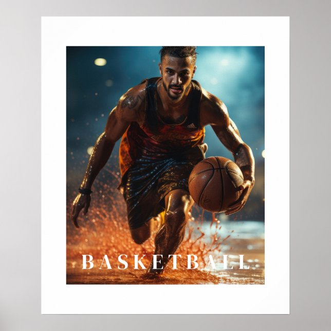 Poster de basket-ball (Devant)