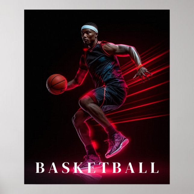 Poster de basket-ball (Devant)