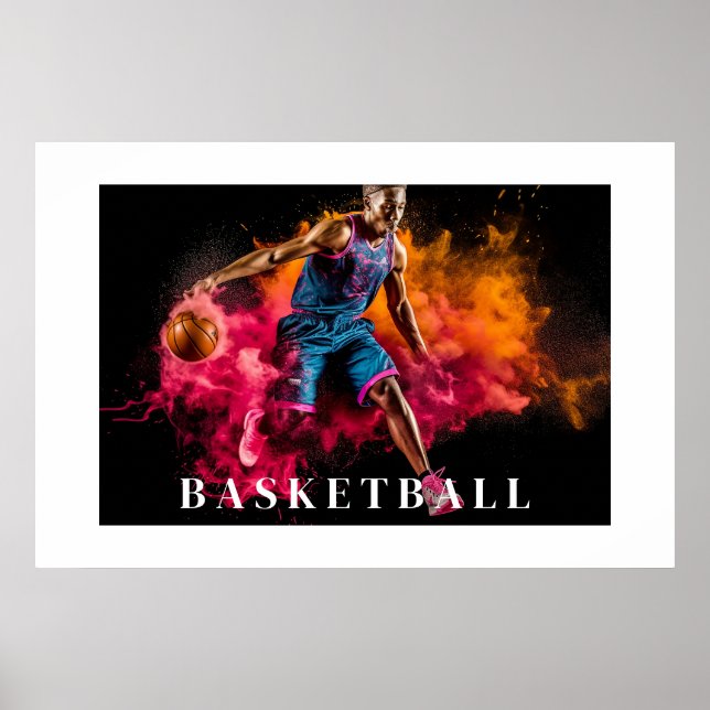 Poster de basket-ball (Devant)