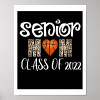 Poster de basket-ball de nuit Maman