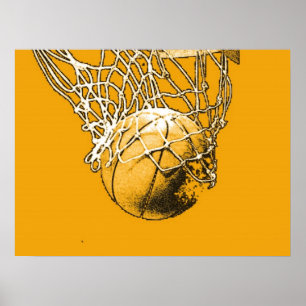 Poster de basket-ball Motivation Pop Art