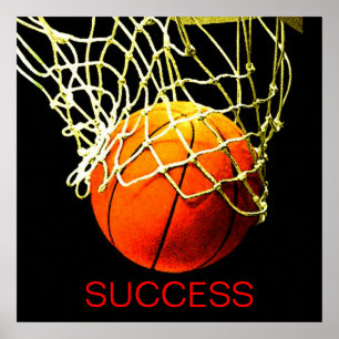 Poster de basket-ball Motivation Success