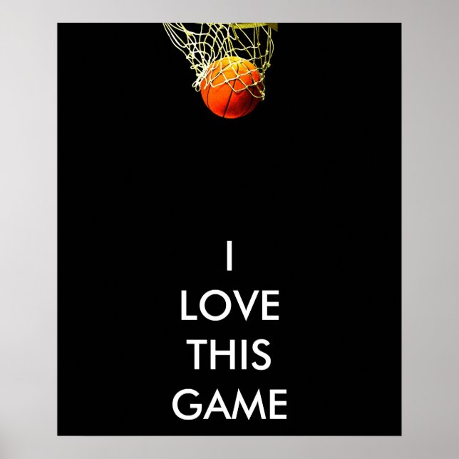 Poster de basket-ball panoramique (Devant)
