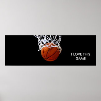 Poster de basket-ball panoramique