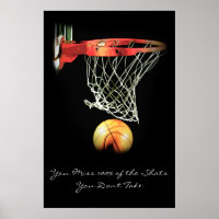 Poster de basket-ball sur la motivation des réalis