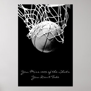 Poster de basket-ball sur la motivation des réalis