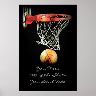 Poster de basket-ball sur la motivation du sport