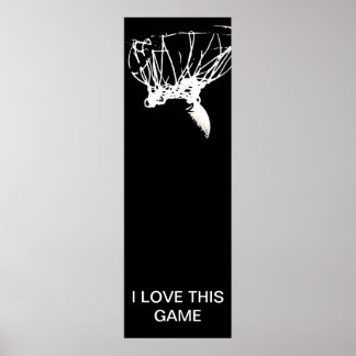 Poster de basket-ball unique Black White Pop Art