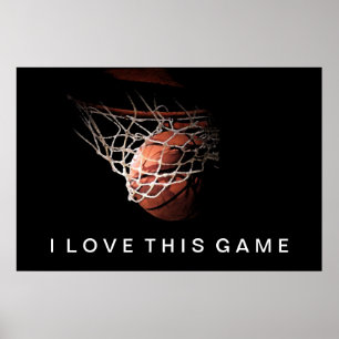 Poster De Basketball I Love This Game