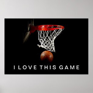 Poster De Basketball I Love This Game