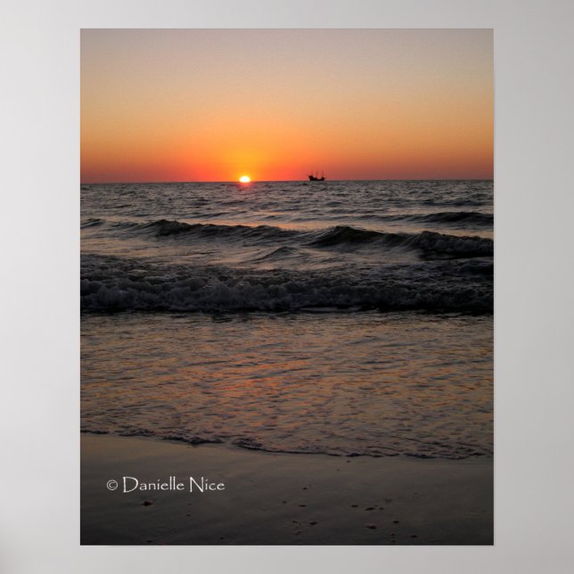 Poster de bateau pirate (Devant)