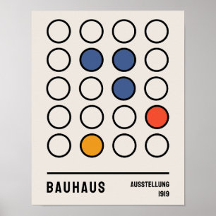 Poster de Bauhaus, Bauhaus Ausstellung 1919 B21