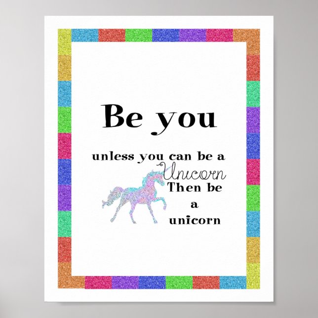 Poster de Be You Unicorn (Devant)
