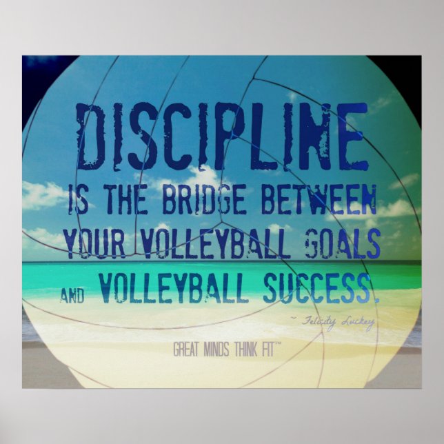 Poster de Beach Volleyball 002 pour la motivation (Devant)