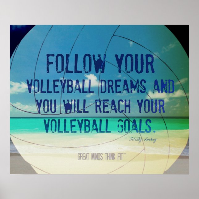 Poster de Beach Volleyball 018 pour la motivation (Devant)