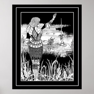 Poster de Beardsley Excalibur & Knight Art